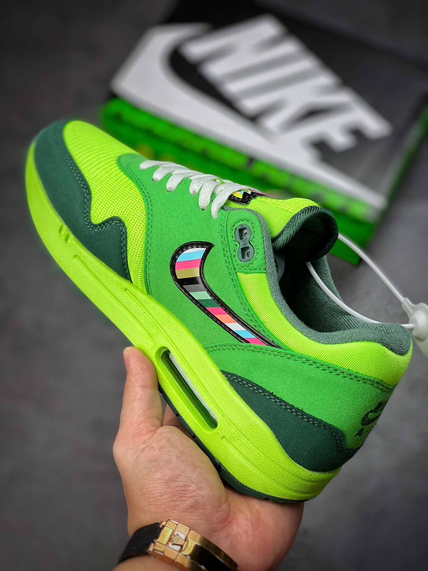 240 Nike Air Max 1 UO Patta 墨绿联名小气垫 ducks OF FEATHER 复古休闲跑步鞋115120