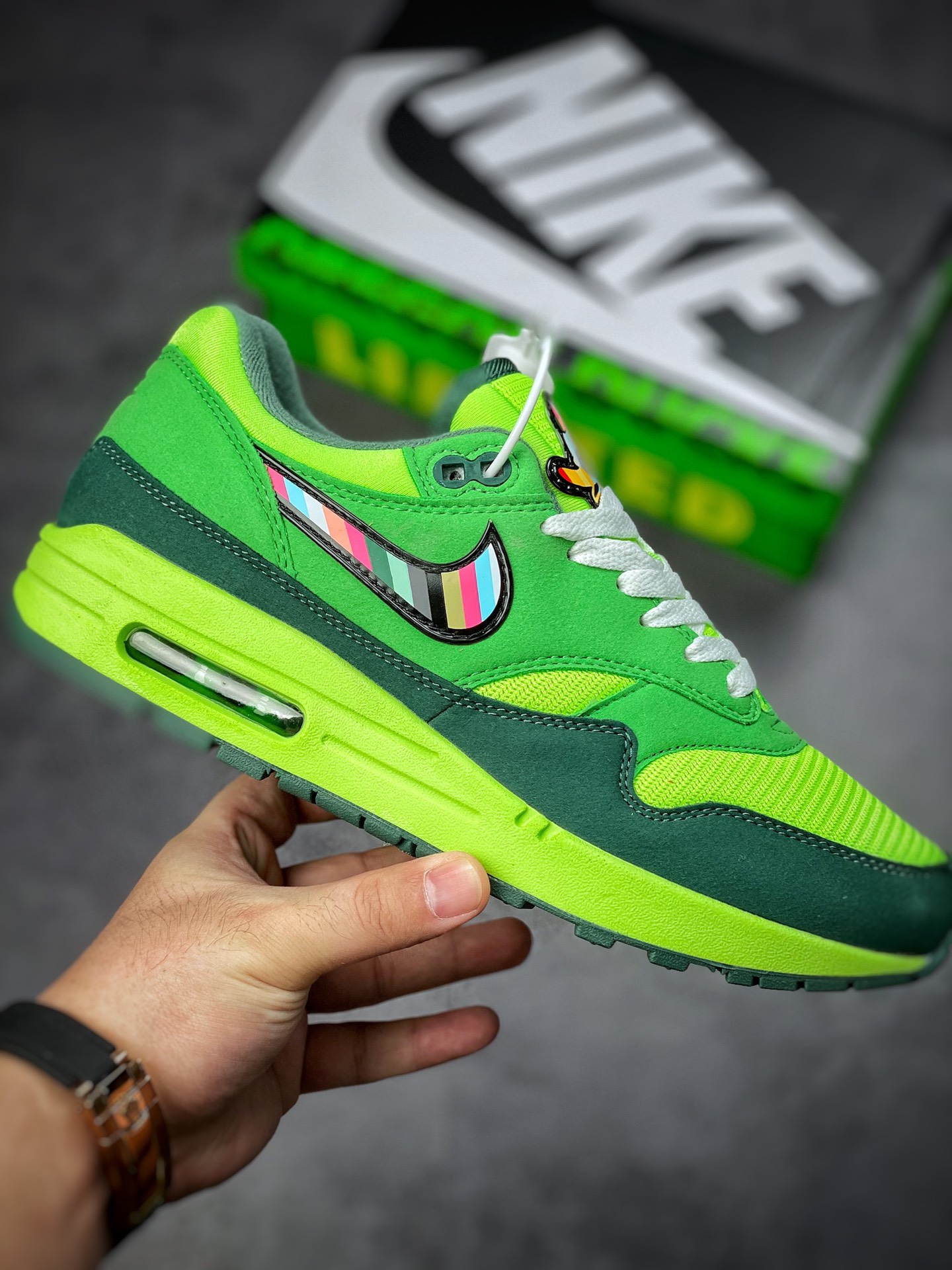 240 Nike Air Max 1 UO Patta 墨绿联名小气垫 ducks OF FEATHER 复古休闲跑步鞋115120