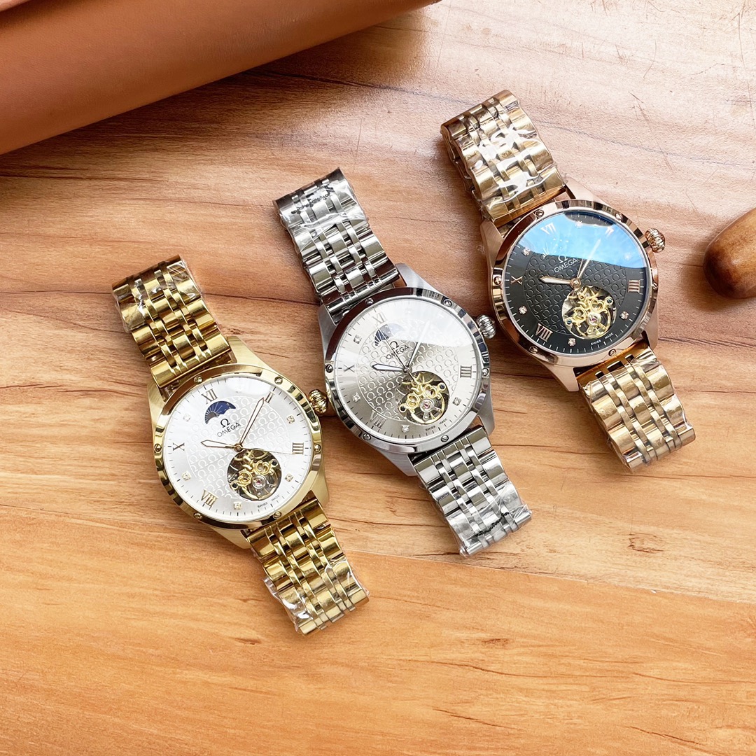 男人挚爱 飞轮腕表 最新： 欧米茄 Omega 最佳设计独家首发 类型：精品男士腕表 表带：316精钢表带 机芯：高端全自动机械机芯 镜面：矿物质强化玻璃更高清 品味高雅 浩瀚大气 匠心独运 腕间瑰宝 尺寸：直径41mm厚12mm