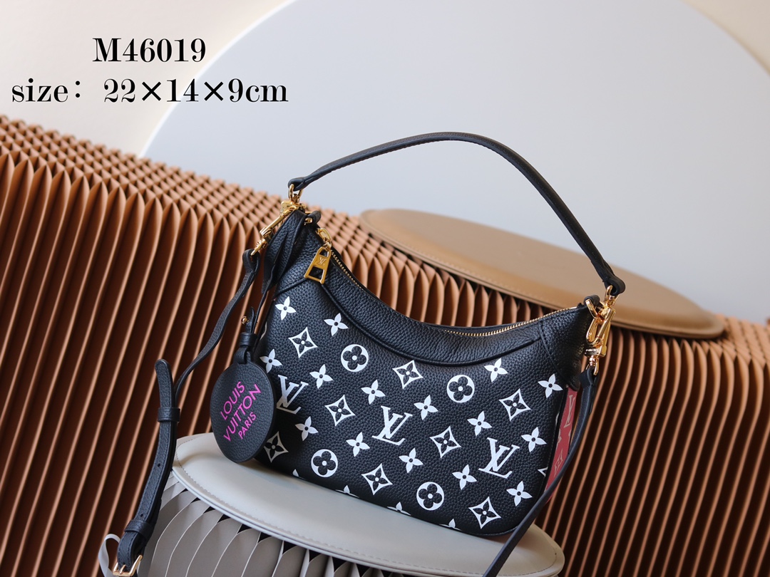 Louis Vuitton AAAAA+
 Bags Handbags Black Khaki White Empreinte​ Cowhide M46099