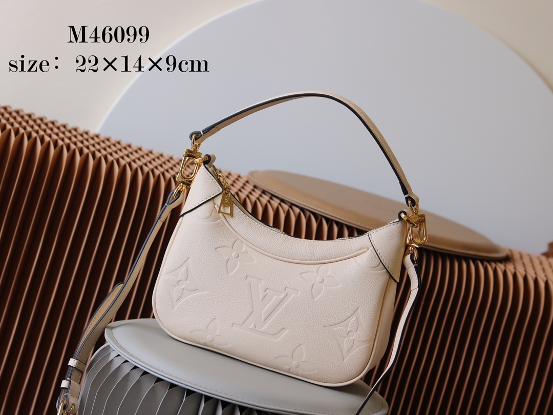 Louis Vuitton Good
 Bags Handbags Black Khaki White Empreinte​ Cowhide M46099