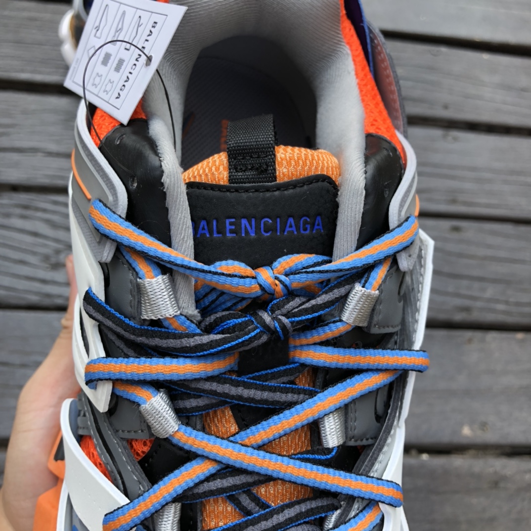 Balenciaga 3.0 Gray Blue Orange Balenciaga Balenciaga Track Fashion Breathable Dad Shoes