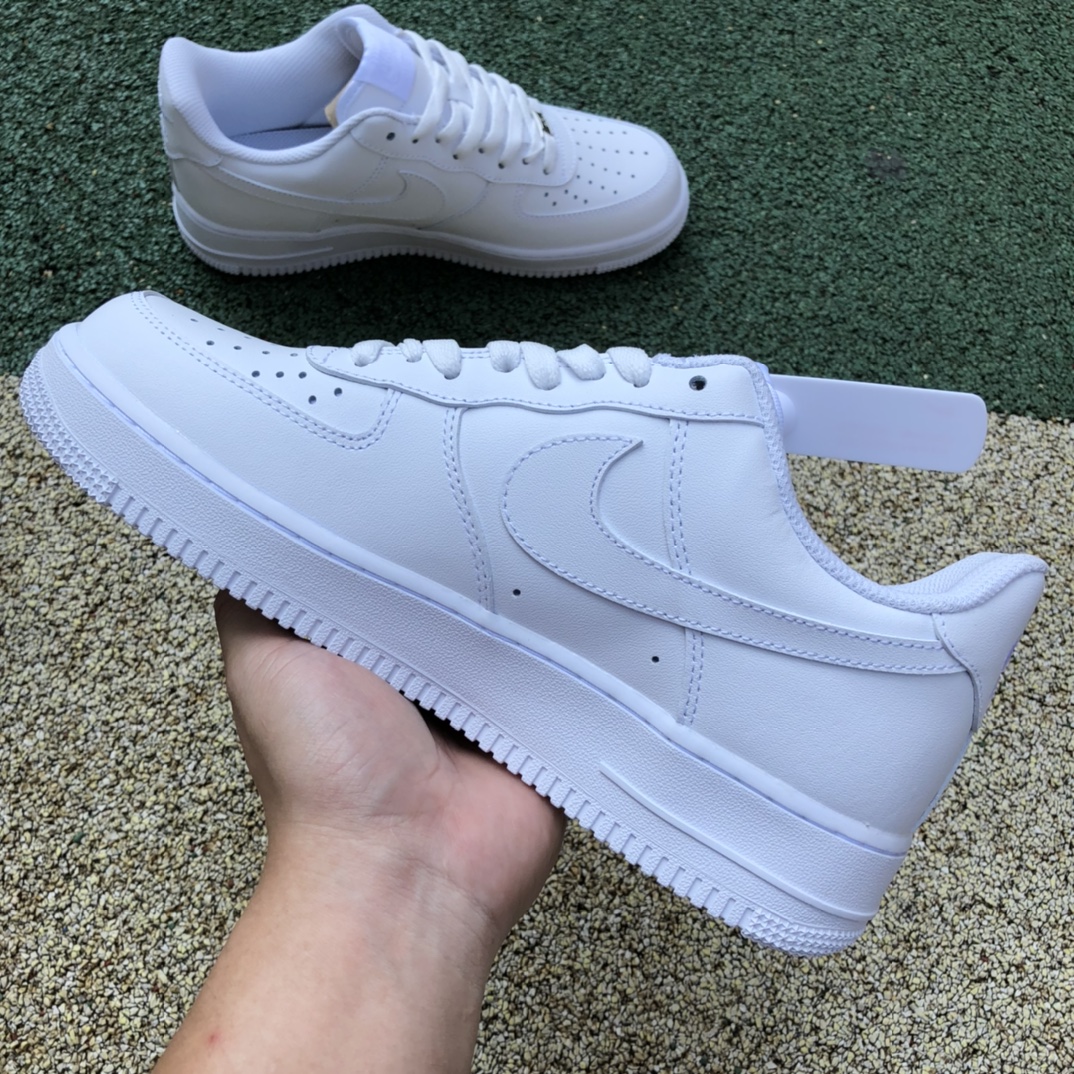 AF1纯白low 纯原版 Nike Air Force 1 AF1 空军一号全白情侣低帮板鞋315122-111