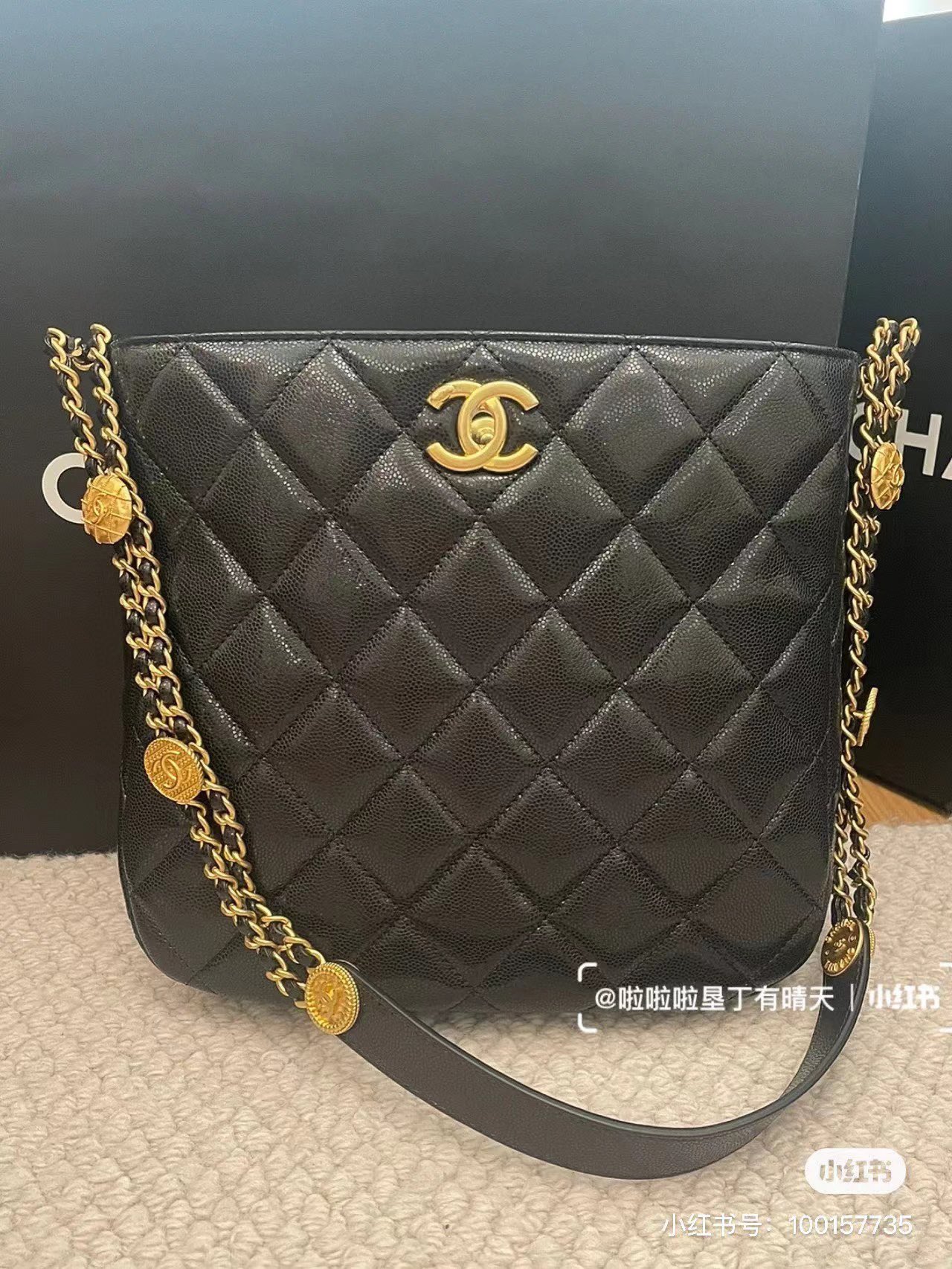 Chanel 金币链条嬉皮包
