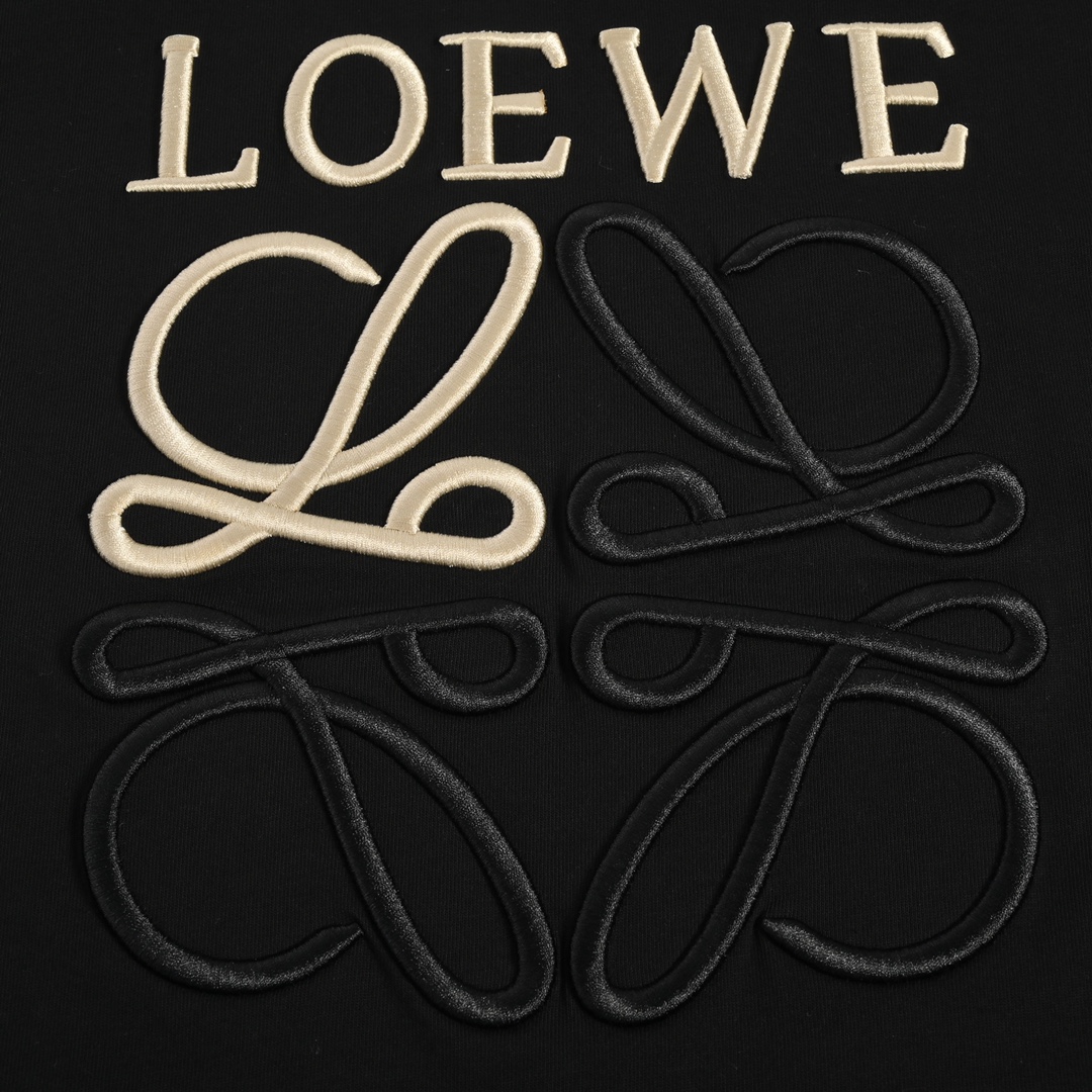 Loewe/罗意威 22ss 刺绣徽标logo短袖 定制26s双纱无尘棉面料