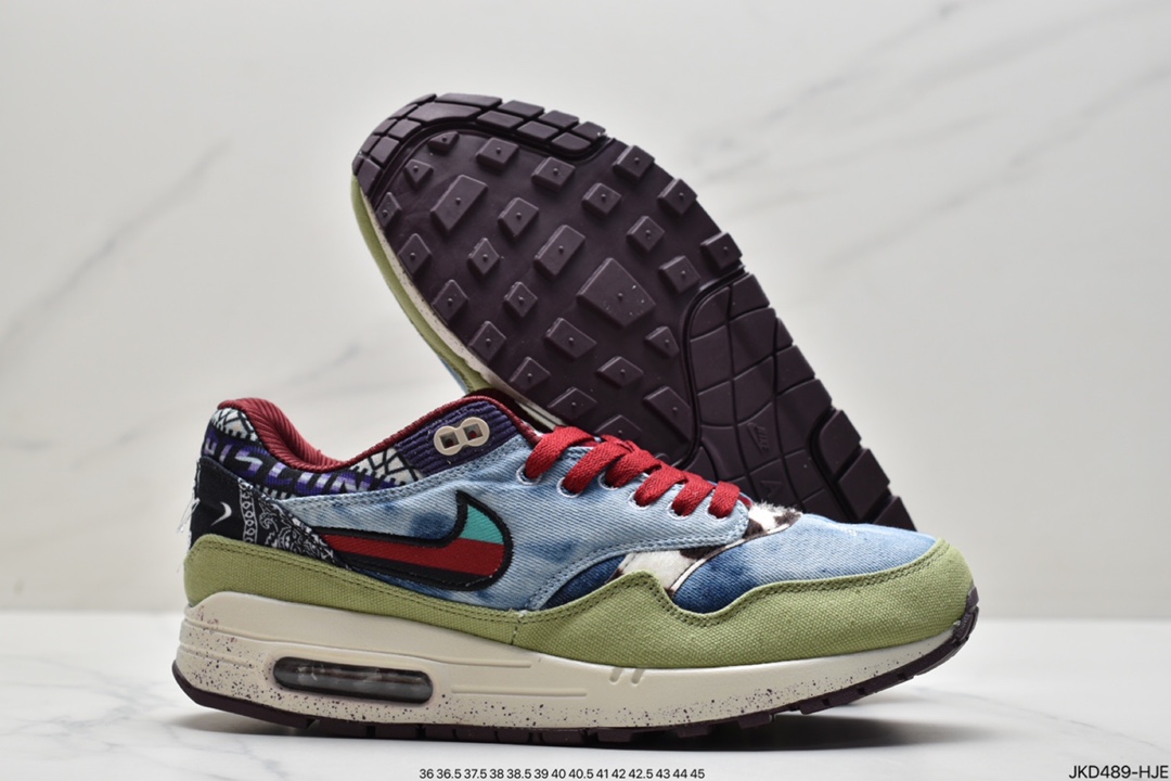 160 真标Patta x Nike Air Max 1“Monarch”复古休闲跑步鞋AH8145