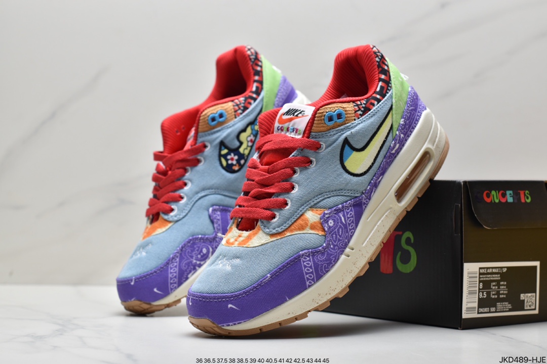 160 真标Patta x Nike Air Max 1“Monarch”复古休闲跑步鞋AH8145