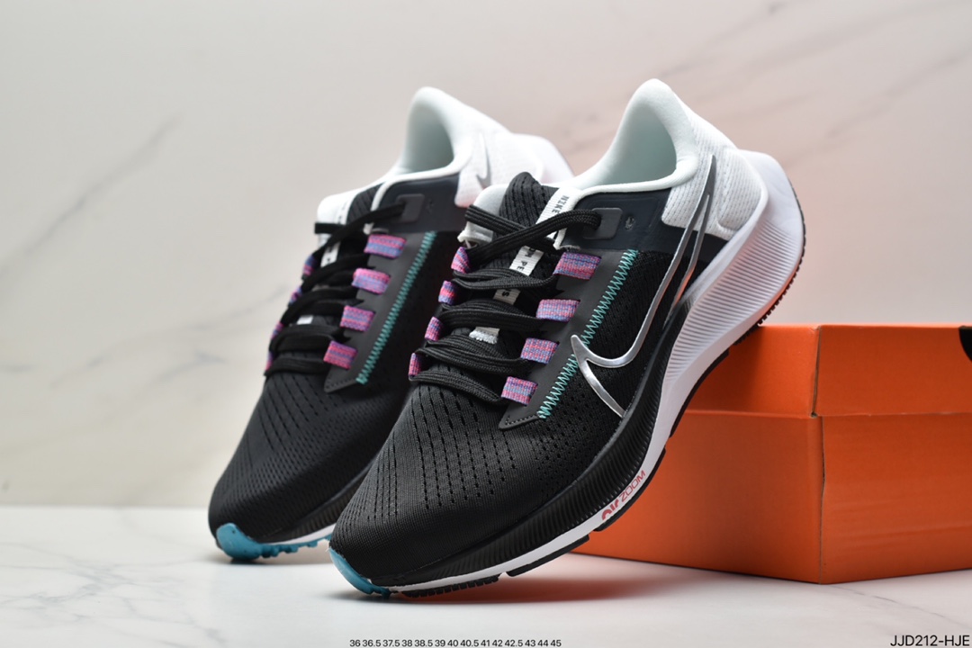 130 真标耐克Pegasus 38 登月38代系列九针眼网纱透气缓震疾速跑鞋DJ0860-400