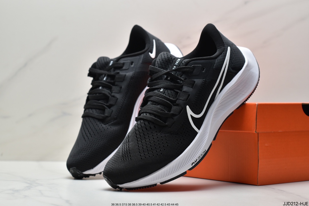 130 真标耐克Pegasus 38 登月38代系列九针眼网纱透气缓震疾速跑鞋DJ0860-400