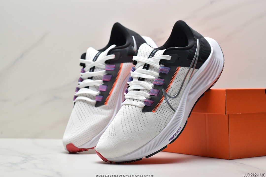 130 真标耐克Pegasus 38 登月38代系列九针眼网纱透气缓震疾速跑鞋DJ0860-400