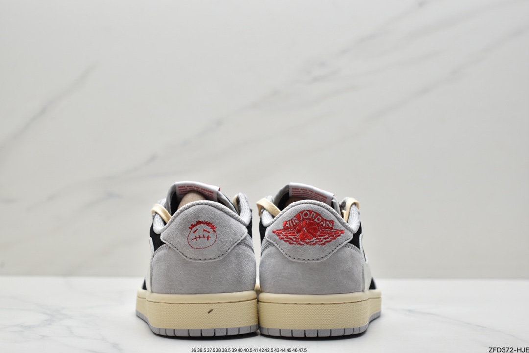 280 fragment design x Travis Scott x Nike Air Jordan 1 Low OG SP”Green/White/Black”AJ1乔丹一代经典低帮文化百搭休闲运动篮球鞋CQ4277-006