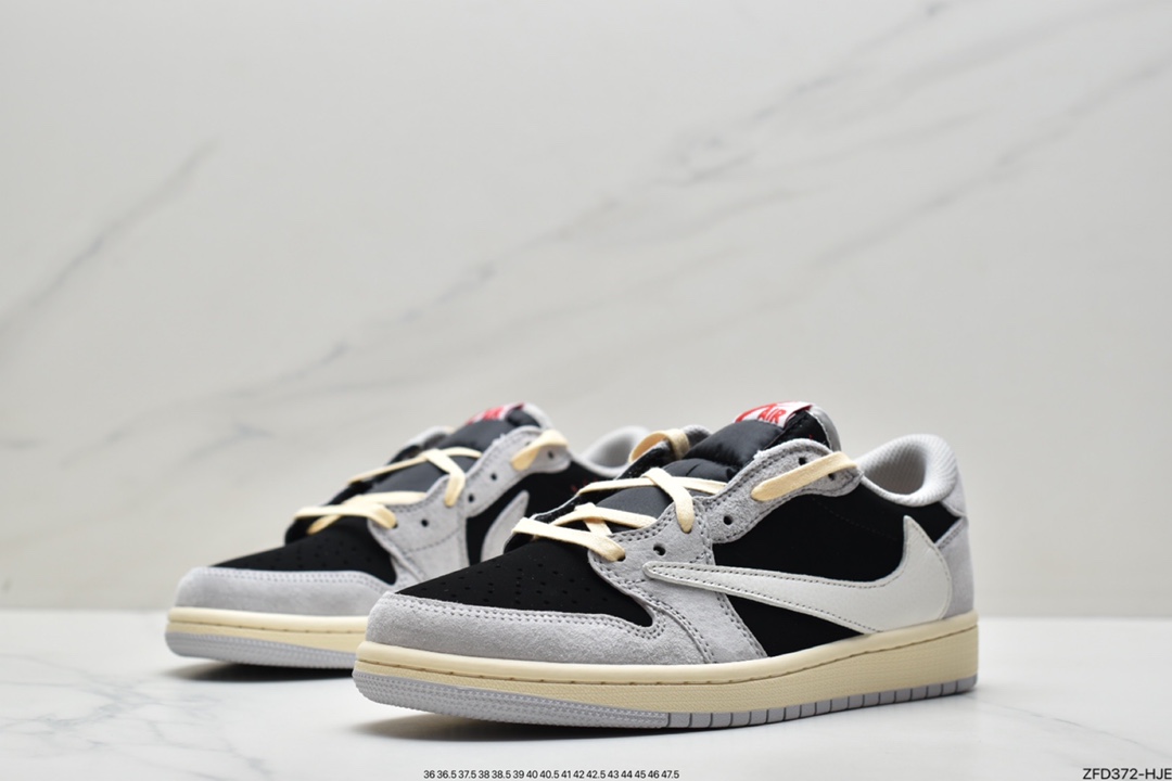 280 fragment design x Travis Scott x Nike Air Jordan 1 Low OG SP”Green/White/Black”AJ1乔丹一代经典低帮文化百搭休闲运动篮球鞋CQ4277-006