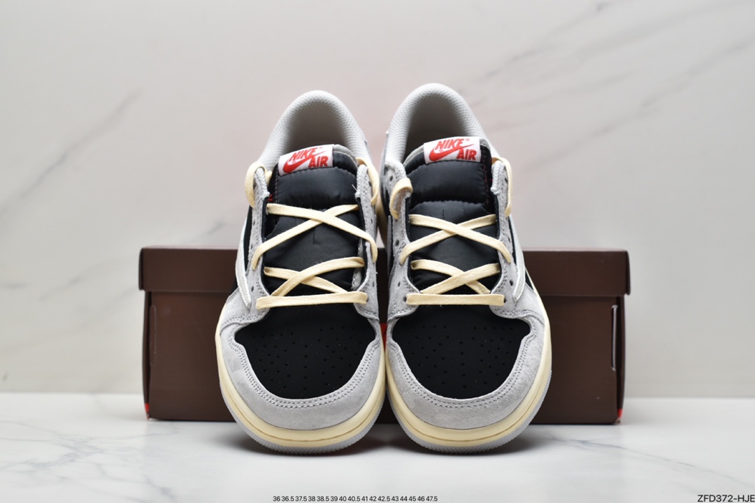 280 fragment design x Travis Scott x Nike Air Jordan 1 Low OG SP”Green/White/Black”AJ1乔丹一代经典低帮文化百搭休闲运动篮球鞋CQ4277-006