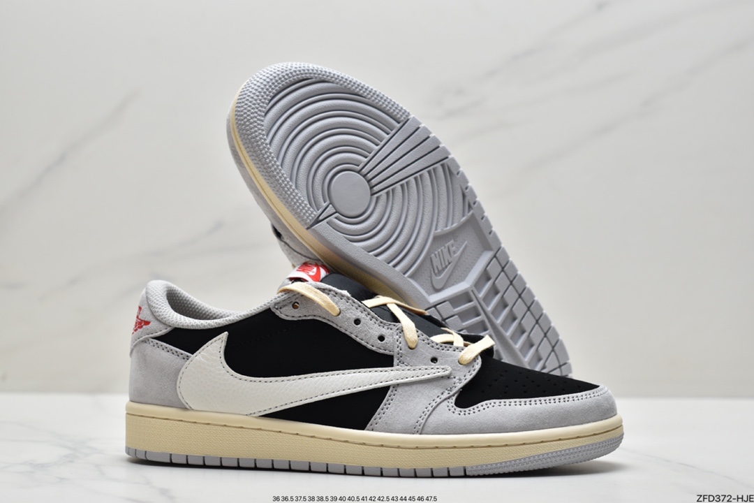 280 fragment design x Travis Scott x Nike Air Jordan 1 Low OG SP”Green/White/Black”AJ1乔丹一代经典低帮文化百搭休闲运动篮球鞋CQ4277-006