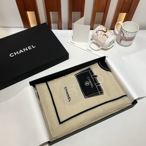 Chanel Scarf Cashmere Silk