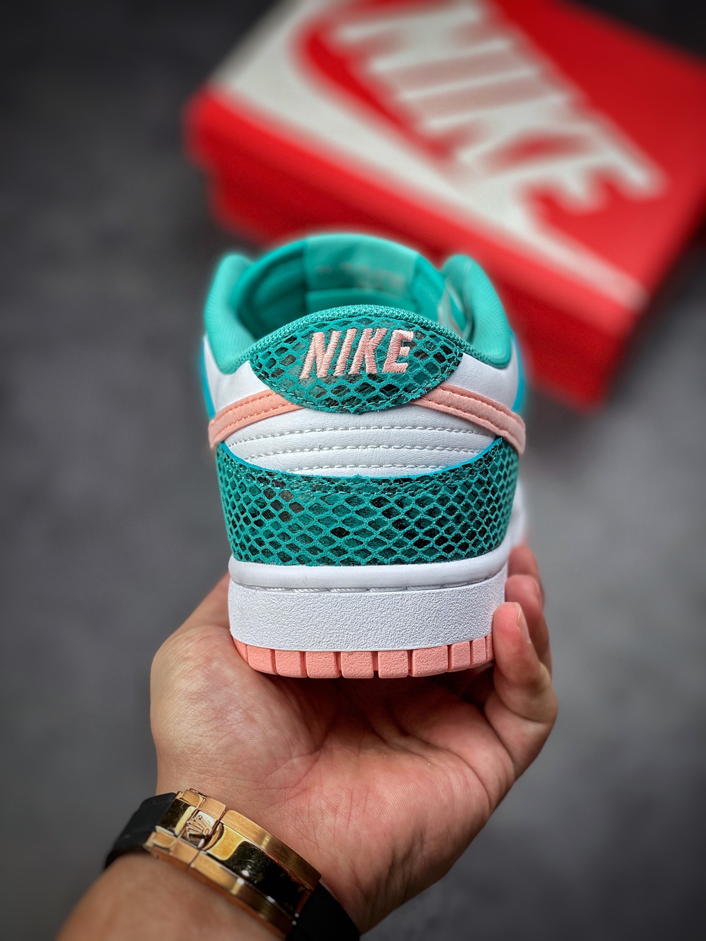300 Nike Dunk Low Snackeskin 白绿 蛇纹 DR8577-300