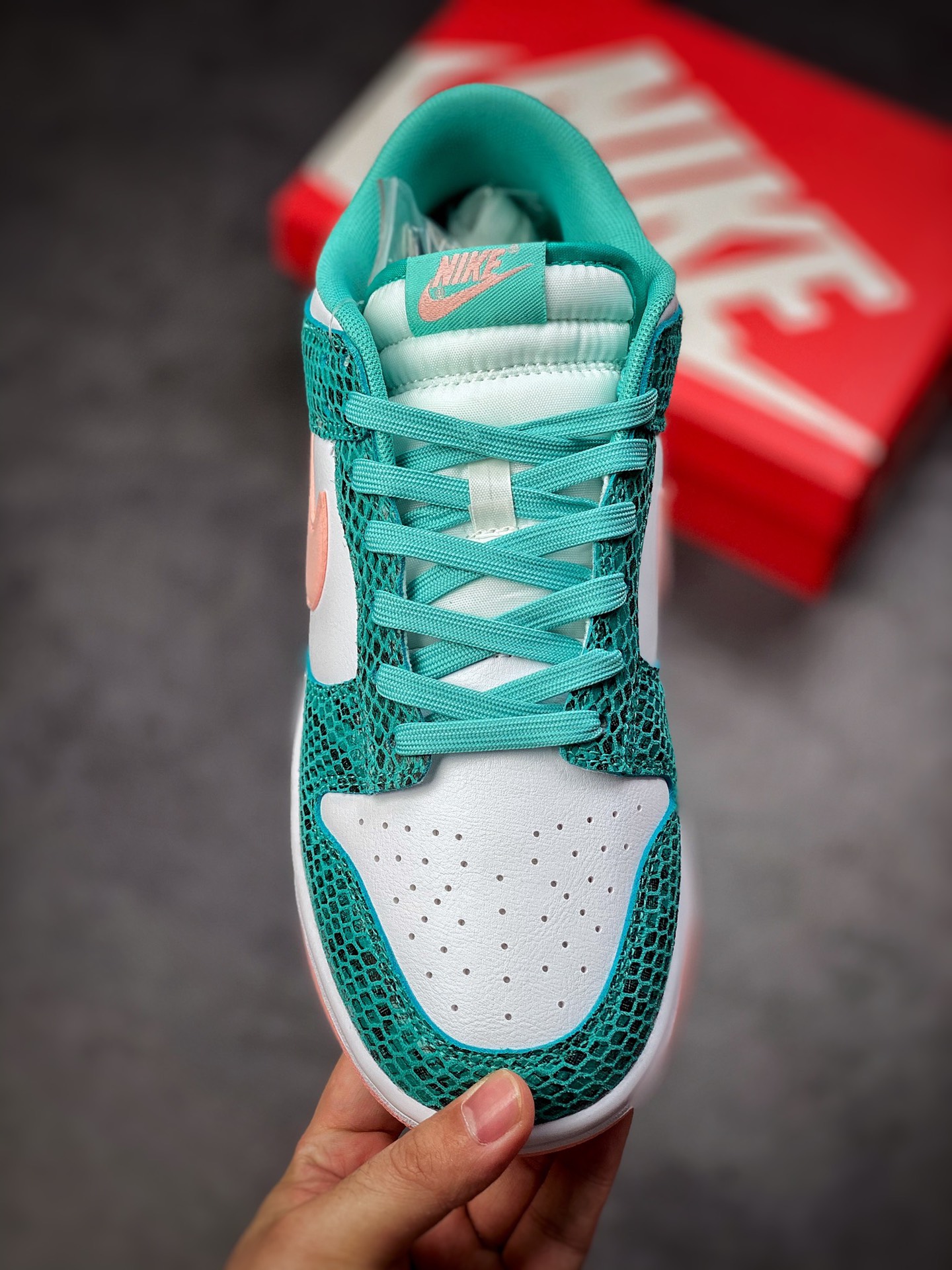 300 Nike Dunk Low Snackeskin 白绿 蛇纹 DR8577-300