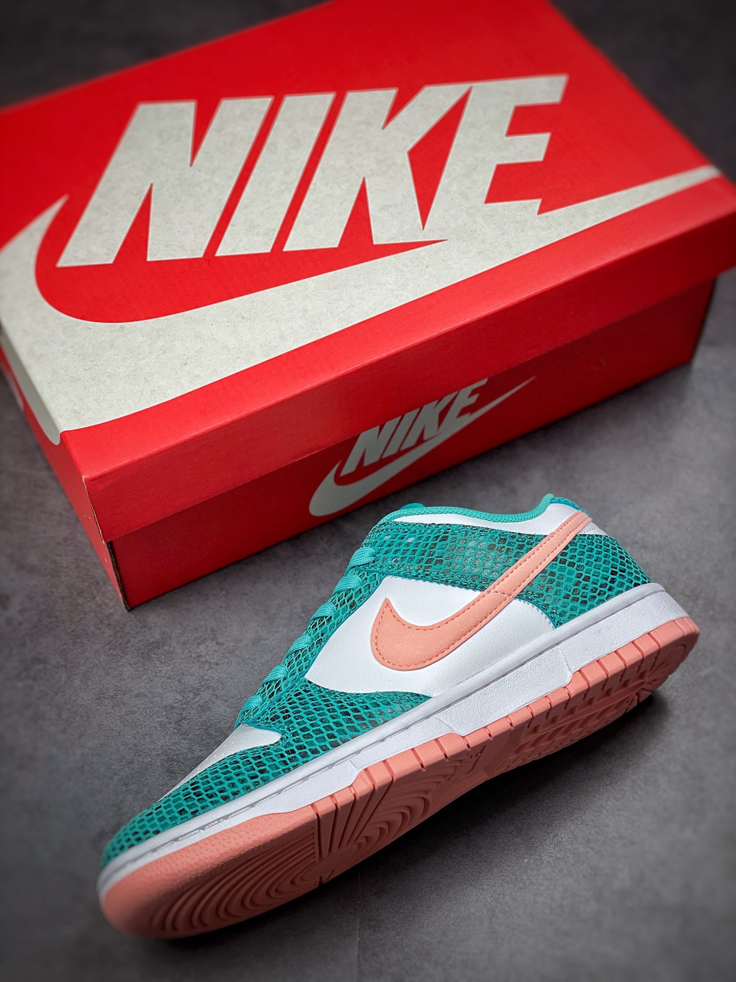 300 Nike Dunk Low Snackeskin 白绿 蛇纹 DR8577-300