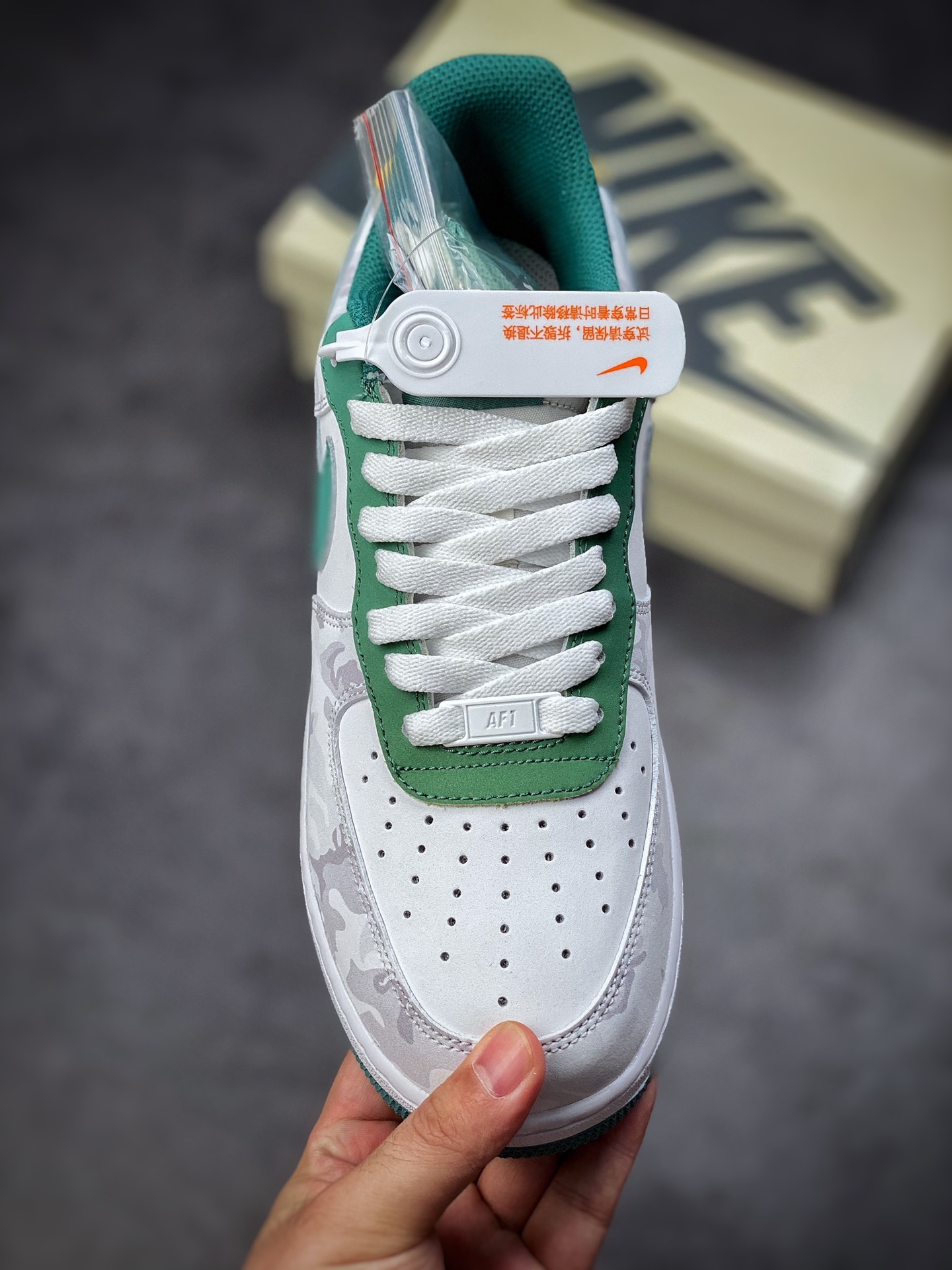 240 Nike Air Force 1 Low 07 迷彩白绿 AF1234-009