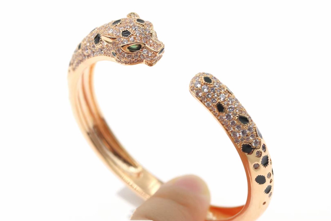 Cartier Cartier 高级珠宝 玫瑰金满钻 猎豹豹子手镯