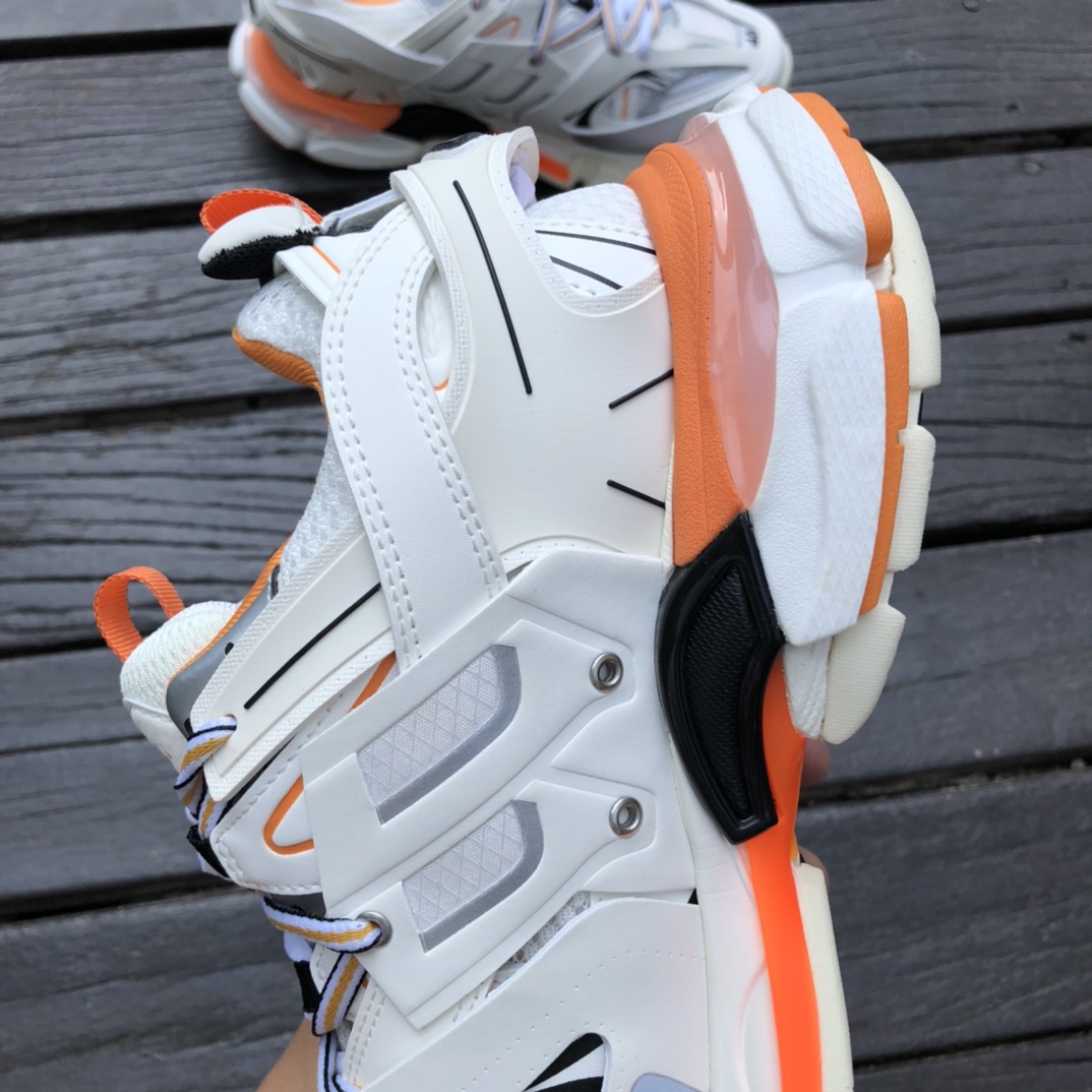 Balenciaga 3.0 White Orange Balenciaga Balenciaga Track Fashion Breathable Dad Shoes