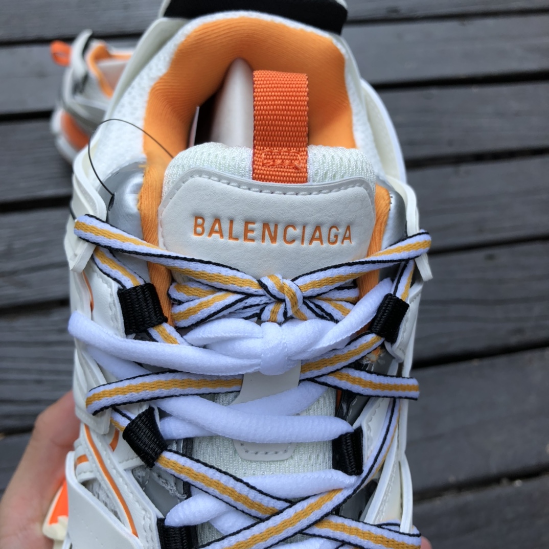 Balenciaga 3.0 White Orange Balenciaga Balenciaga Track Fashion Breathable Dad Shoes