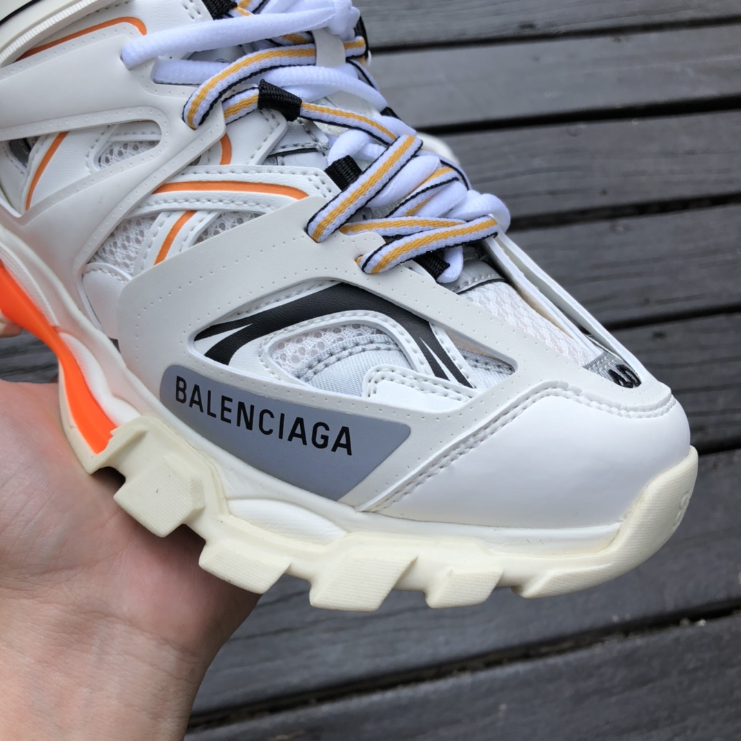 Balenciaga 3.0 White Orange Balenciaga Balenciaga Track Fashion Breathable Dad Shoes