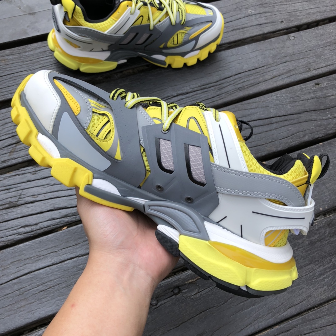 Balenciaga 3.0 gray-yellow Balenciaga Balenciaga Track fashion breathable dad shoes