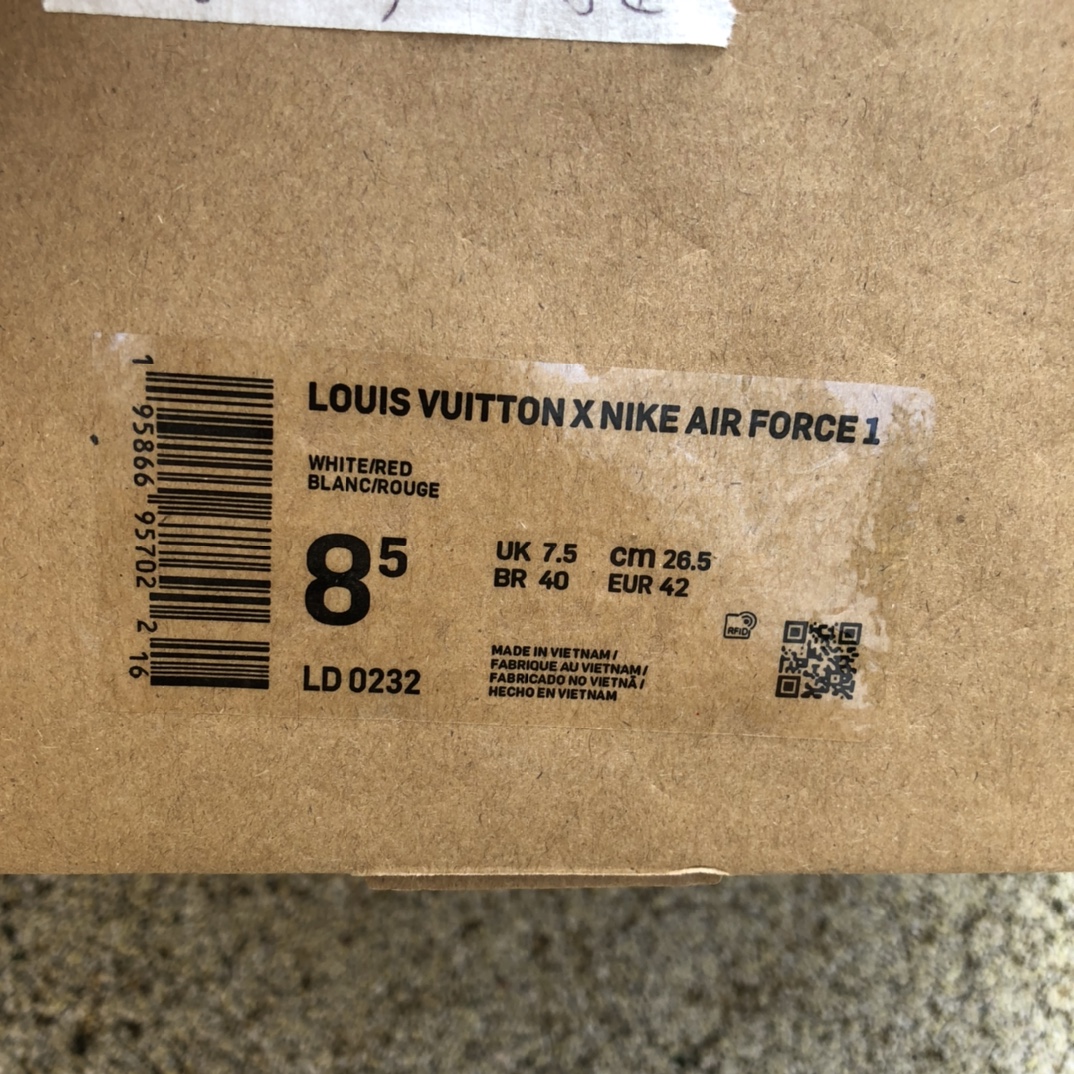 Af1联名ow联名LV Louis Vuitton LV x Nike Air Force 1 x off-white 联名AF1 空军一号联名LV