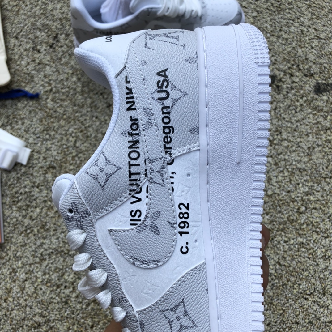 Af1联名ow联名LV Louis Vuitton LV x Nike Air Force 1 x off-white 联名AF1 空军一号联名LV LD4631-201