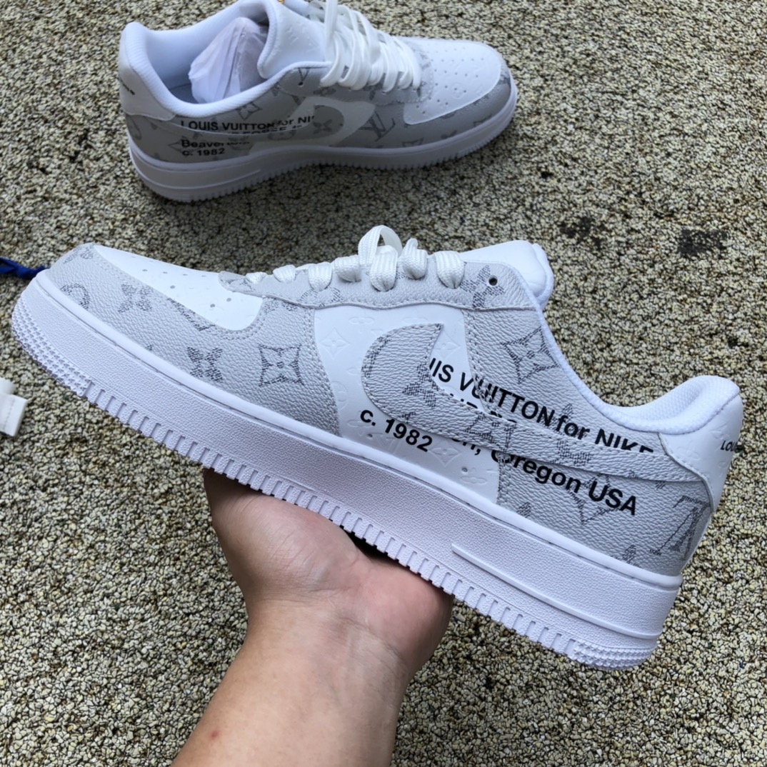 Af1联名ow联名LV Louis Vuitton LV x Nike Air Force 1 x off-white 联名AF1 空军一号联名LV LD4631-201