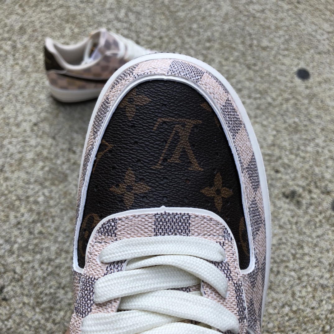 Af1联名ow联名LV尺码Louis Vuitton LV x Nike Air Force 1 x off-white 联名AF1 空军一号联名LV LD4631-202