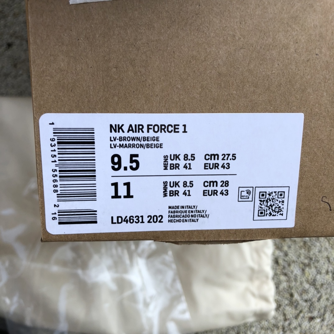 Af1联名ow联名LV尺码Louis Vuitton LV x Nike Air Force 1 x off-white 联名AF1 空军一号联名LV LD4631-202