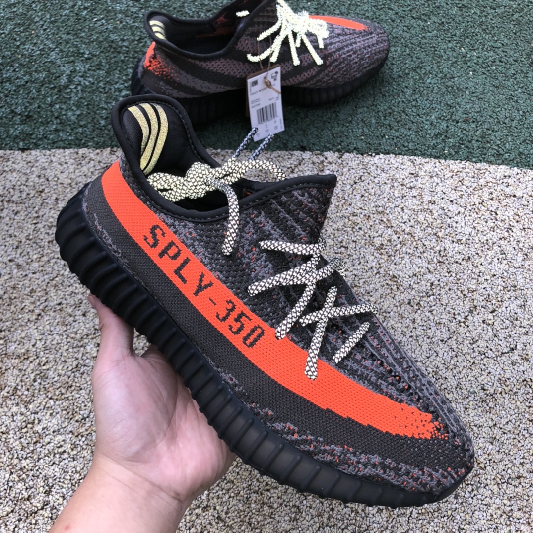 350v2 black gray orange pure original is too small 0.5-1 yards Adidas Yeezy 350 V2 black gray orange yeezy HQ7045