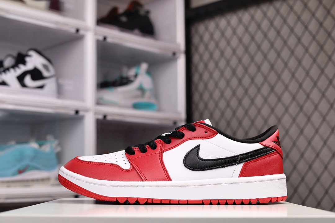G0 Air Jordan 1 Low 高尔夫 AJ1乔1低帮休闲板鞋 同步官方配色 市场唯一独家头层皮打造 原鞋原档案开发 原厂皮料 原档冲孔鞋头 正确满胶鞋垫 四线拉帮 原厂织唛标 鞋舌高弹海绵填充