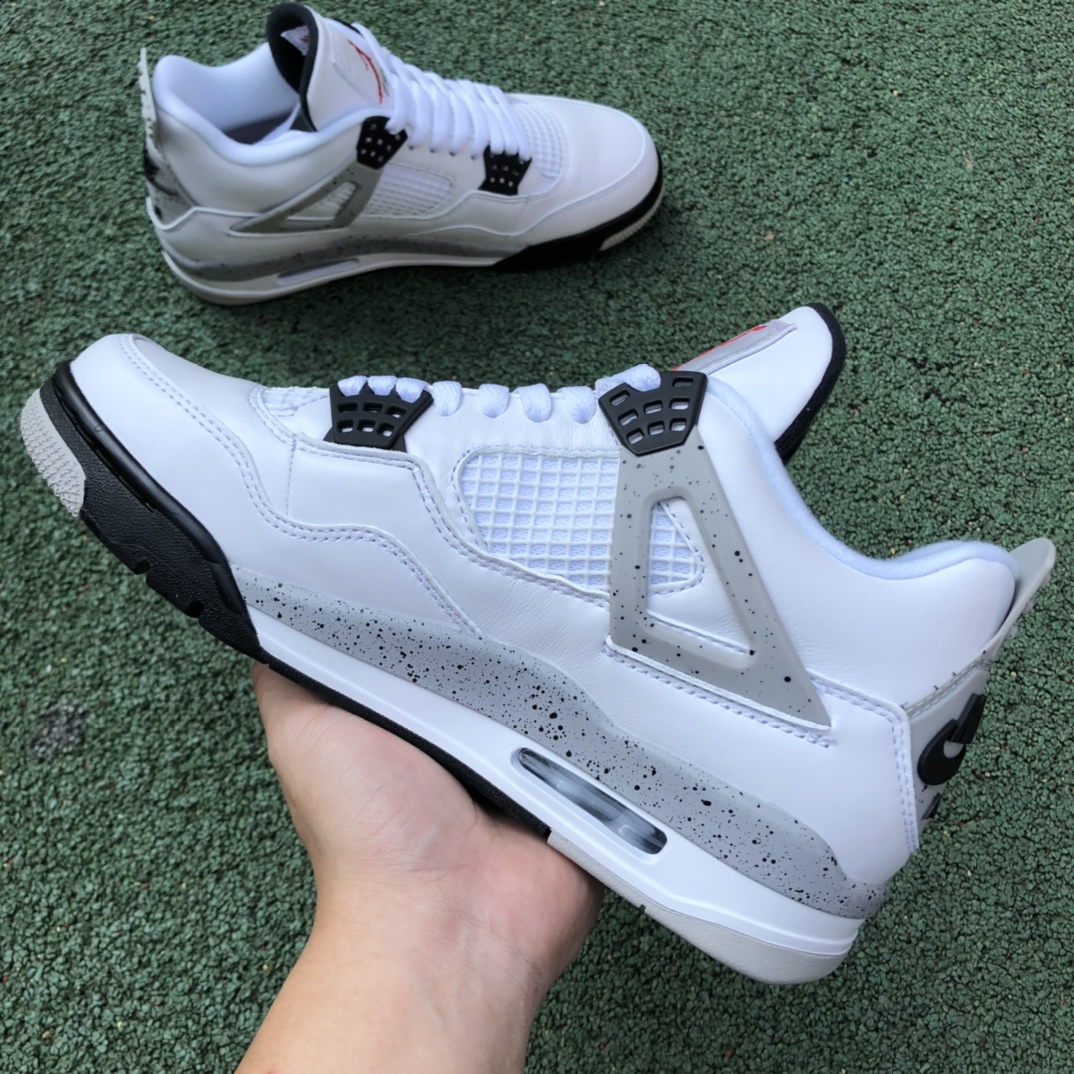 aj4 White Cement High Version Air Jordan 4 White Cement AJ4 White Cement 840606-192