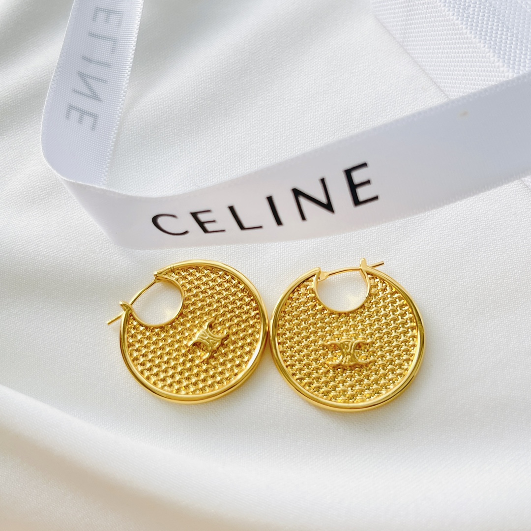 Celine Jewelry Earring Engraving Fall/Winter Collection Fashion