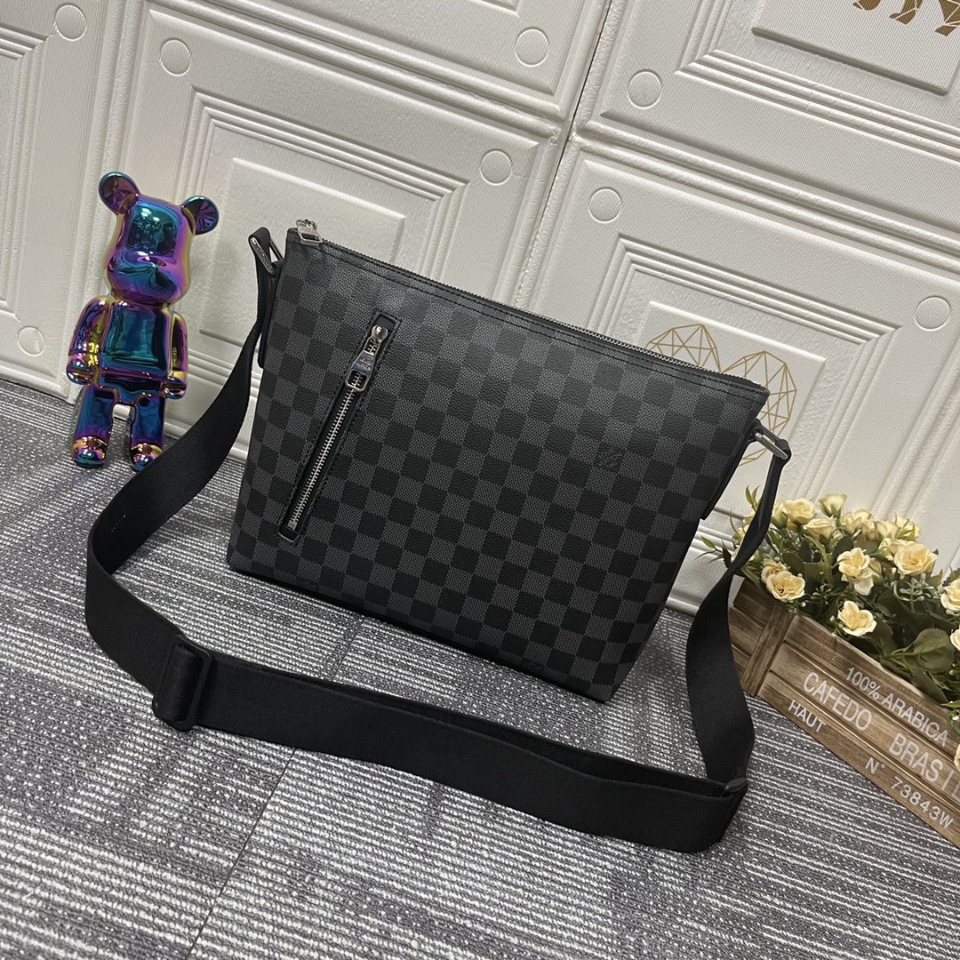 Louis Vuitton Luxury
 Bags Handbags From China
 Black Silver Polishing Damier Graphite Canvas Cotton Cowhide