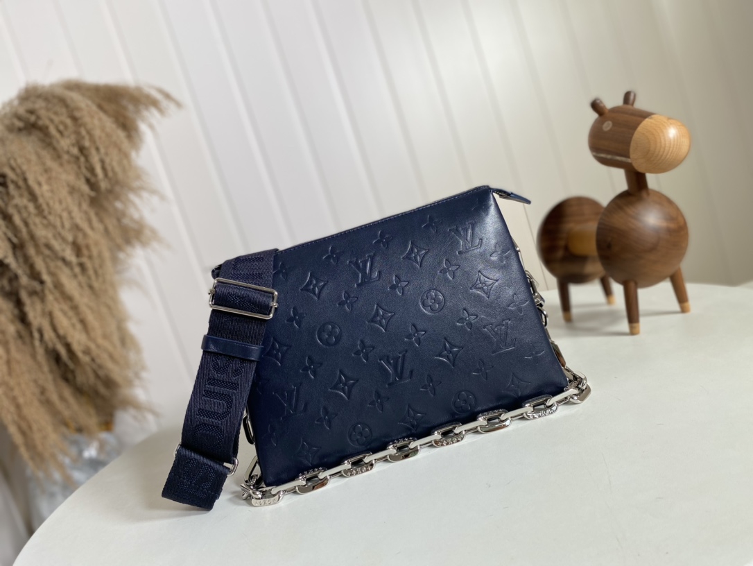 Louis Vuitton LV Coussin Bags Handbags Blue Dark Sheepskin Spring/Summer Collection Baguette M57791
