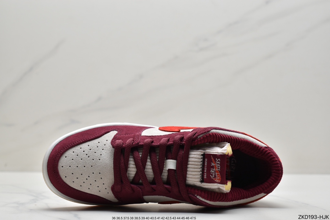 270  Nike SB Dunk Low 和平酒红生胶白橘腰果花 DX4589-600HS