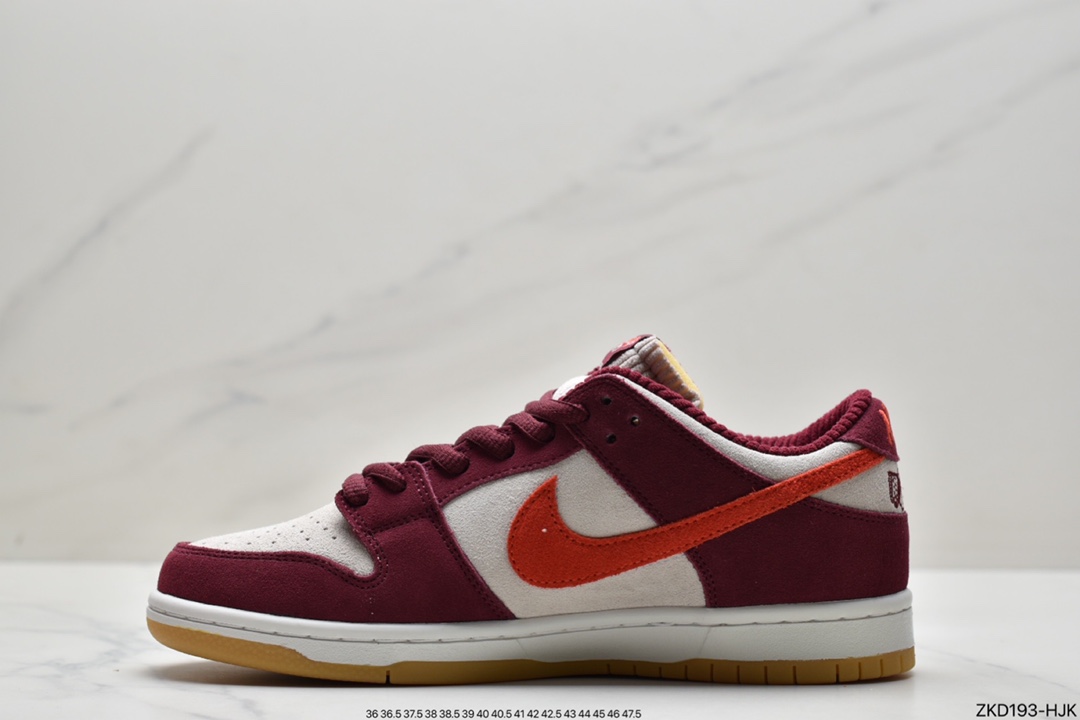 270  Nike SB Dunk Low 和平酒红生胶白橘腰果花 DX4589-600HS