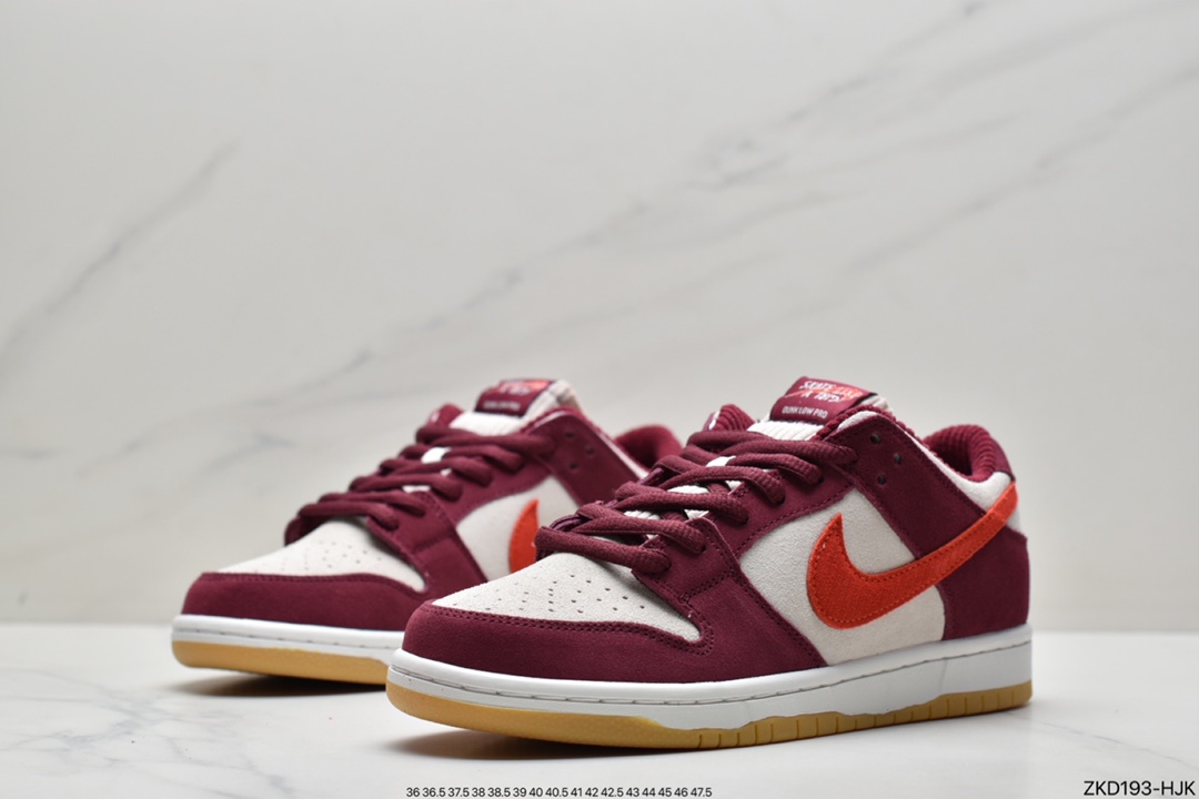 270  Nike SB Dunk Low 和平酒红生胶白橘腰果花 DX4589-600HS
