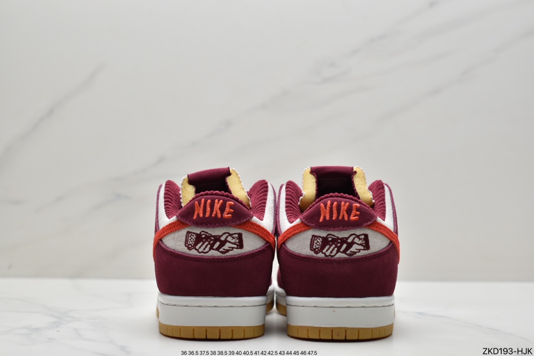 270  Nike SB Dunk Low 和平酒红生胶白橘腰果花 DX4589-600HS