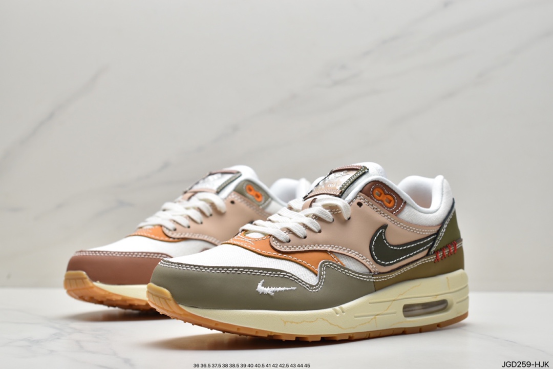 180 耐克Nike Air Max 1”Noise Aqua”初代复古气垫百搭休闲运动慢跑鞋DQ8656