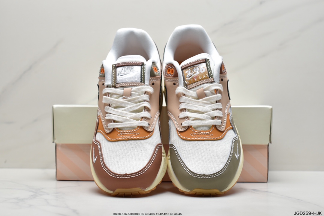 180 耐克Nike Air Max 1”Noise Aqua”初代复古气垫百搭休闲运动慢跑鞋DQ8656
