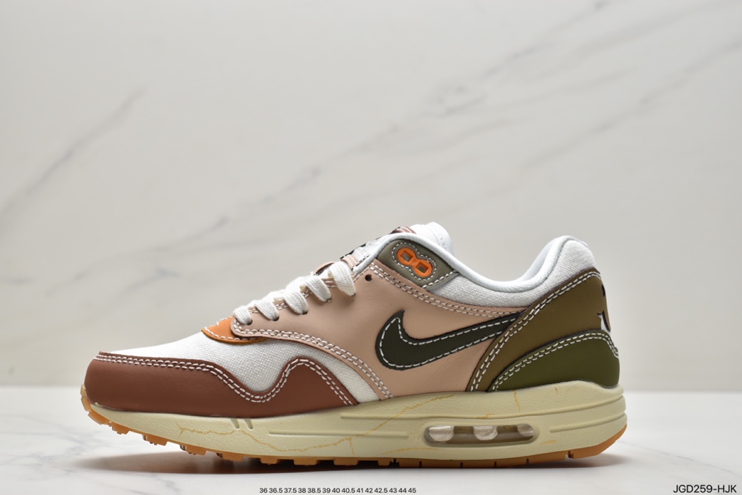 180 耐克Nike Air Max 1”Noise Aqua”初代复古气垫百搭休闲运动慢跑鞋DQ8656