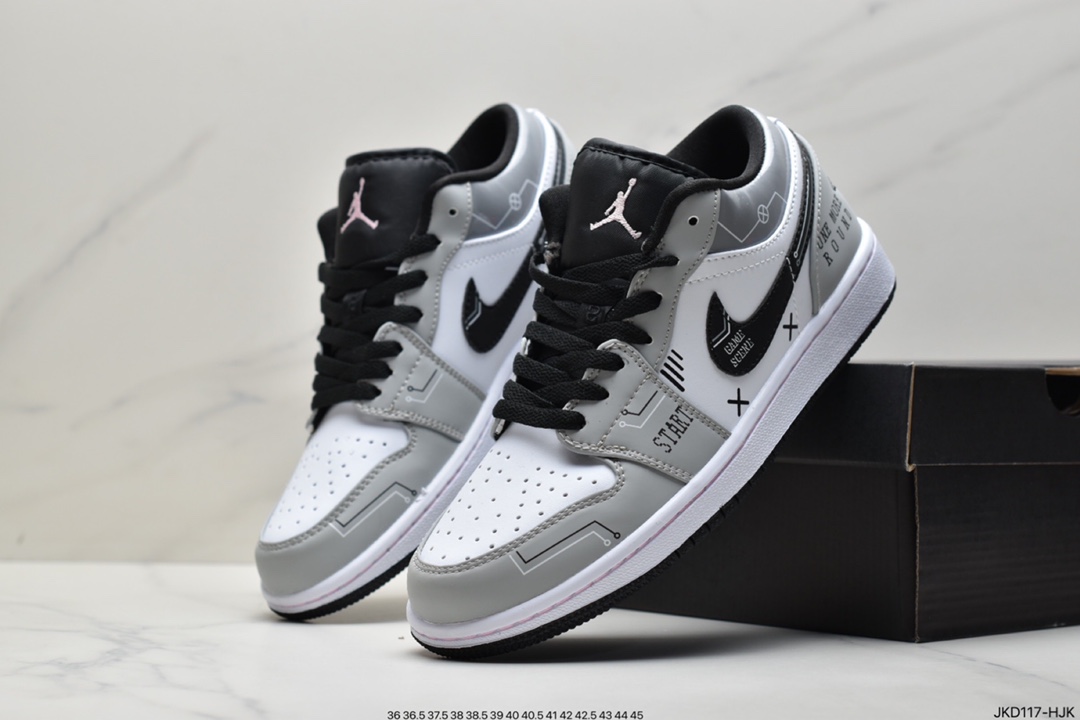 160 真标Air Jordan 1 Low AJ1乔1低帮休闲板鞋 553558-128