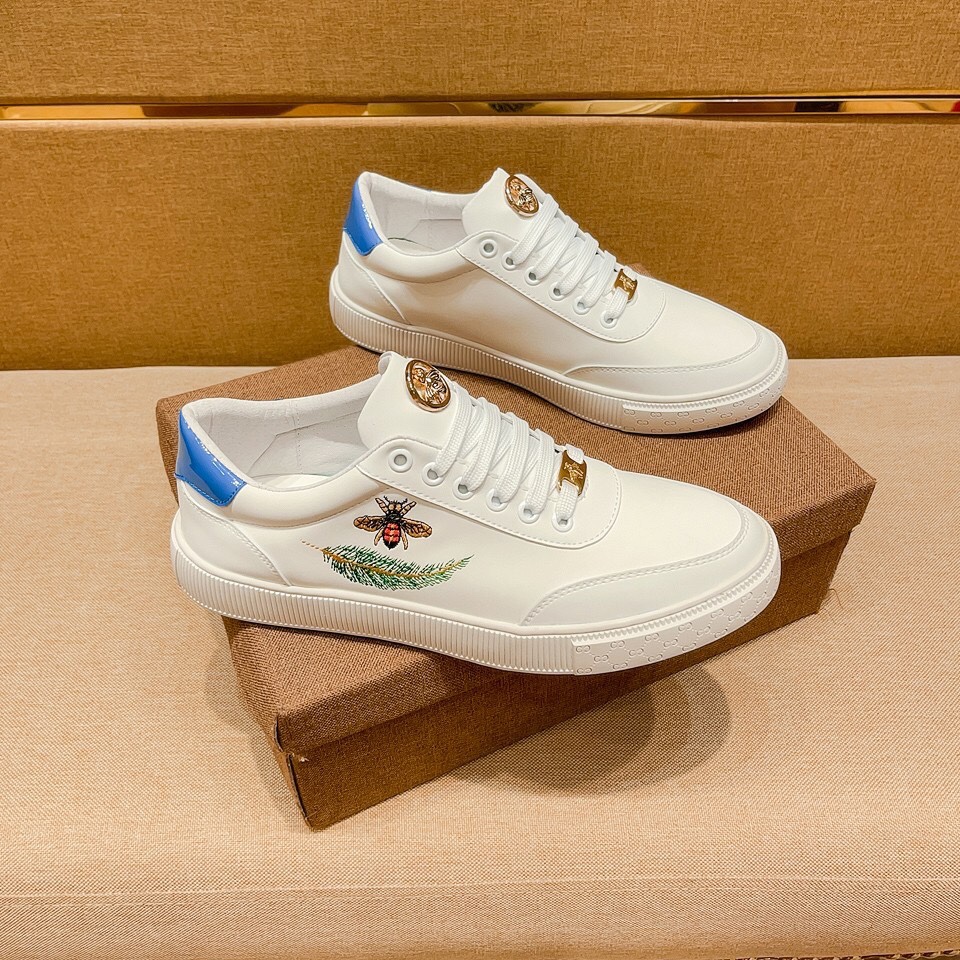 I0 🔥 古奇男鞋高端品牌 官网1：1最新力作：鞋面采用意大利进口头层牛皮搭配舒适透气内里➕原版防滑耐磨大底制作🔥，让行走更加便捷舒适，惊世之作，与官方的质量相比美的1：1复刻[色]打造时尚个性衬托你的与众不同潮男必备!经典🔥