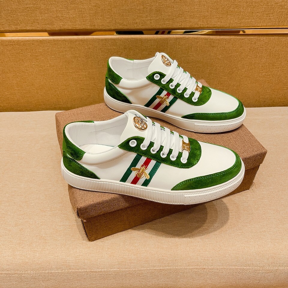 I0 🔥 古奇男鞋高端品牌 官网1：1最新力作：鞋面采用意大利进口头层牛皮搭配舒适透气内里➕原版防滑耐磨大底制作🔥，让行走更加便捷舒适，惊世之作，与官方的质量相比美的1：1复刻[色]打造时尚个性衬托你的与众不同潮男必备!经典🔥