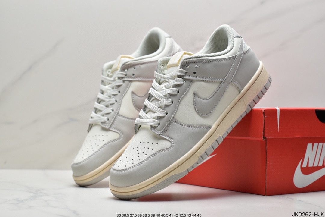 160 耐克Nike SB Dunk Low Pro 复古低帮 头层皮休闲运动滑板板鞋DD1503-601